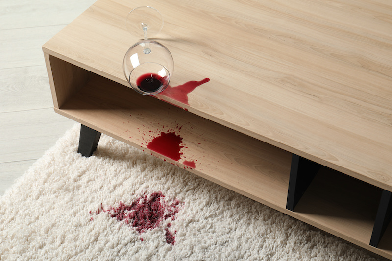 wine stains common household stains